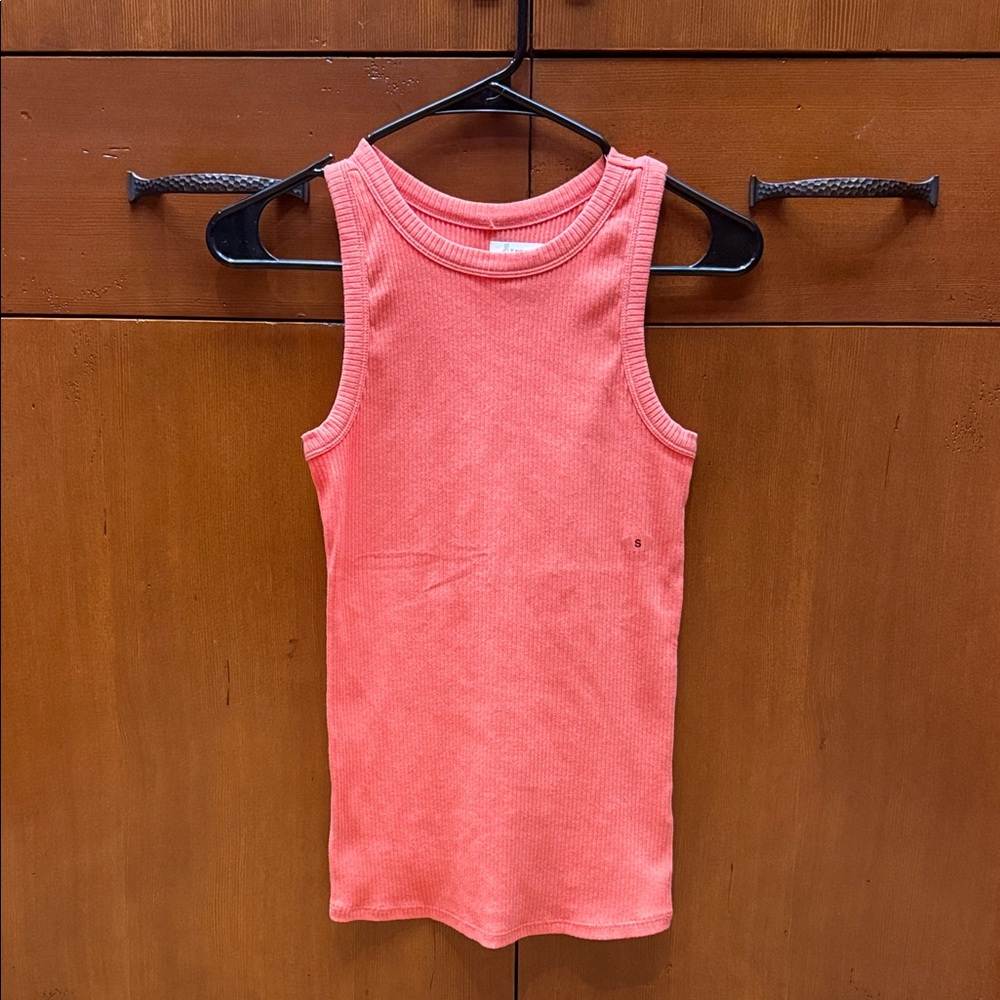Maurices Coral Ribbed Tank Top